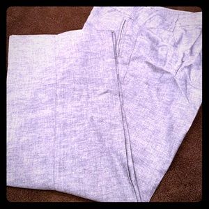 Grey linen dress pants